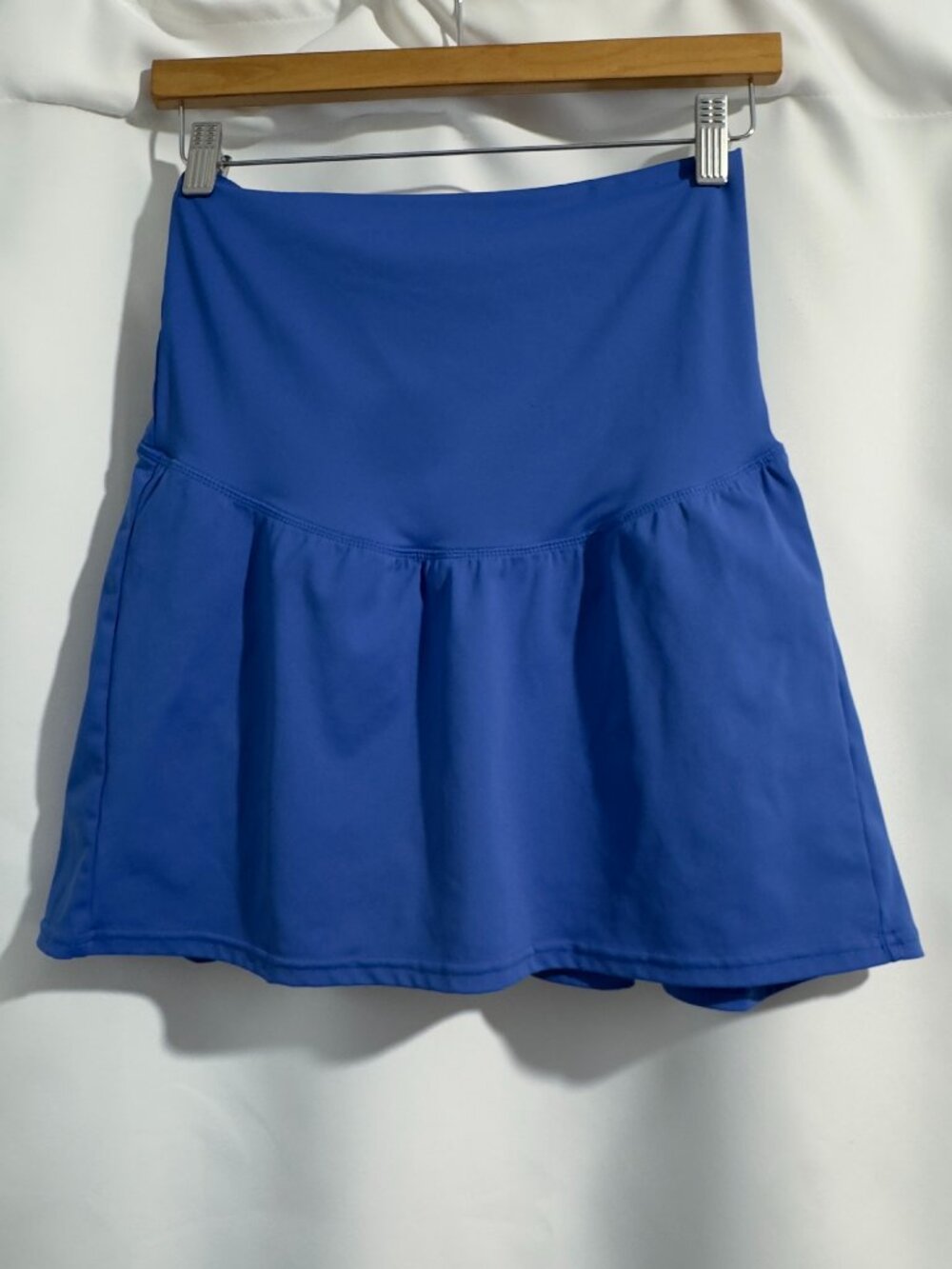 Maacie Maternity Royal Blue Tennis Golf Skort Size Sm Zipper Pocket Activewear